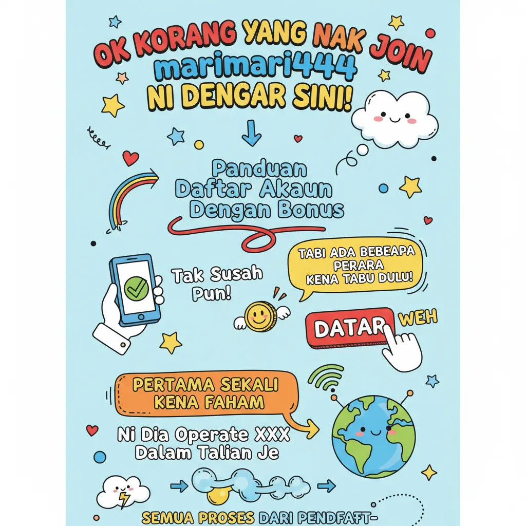Panduan Daftar Akaun marimari444 & Bonus