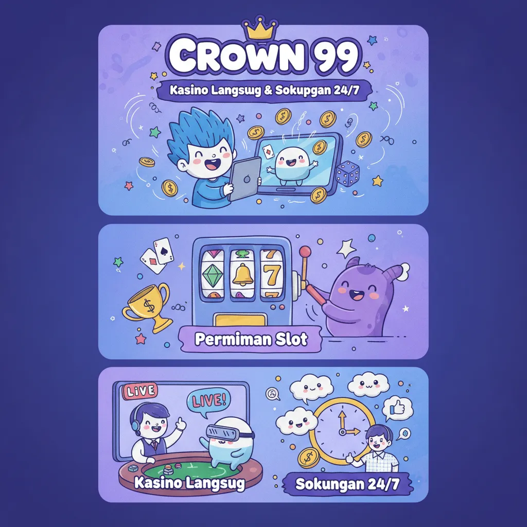 Crown 99: Kasino Langsung & Sokongan 24/7